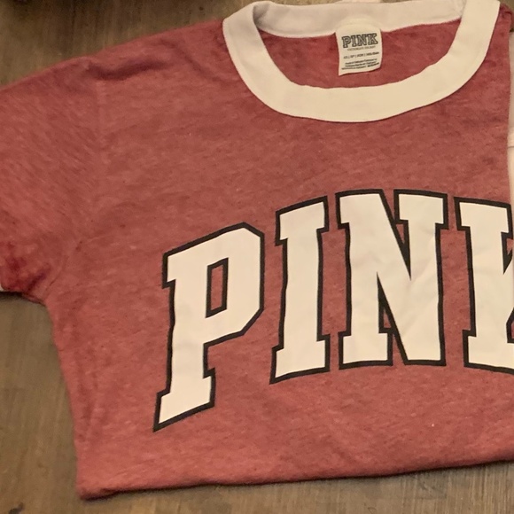 Four Victoria Secret Pink T-shirts - Picture 1 of 3